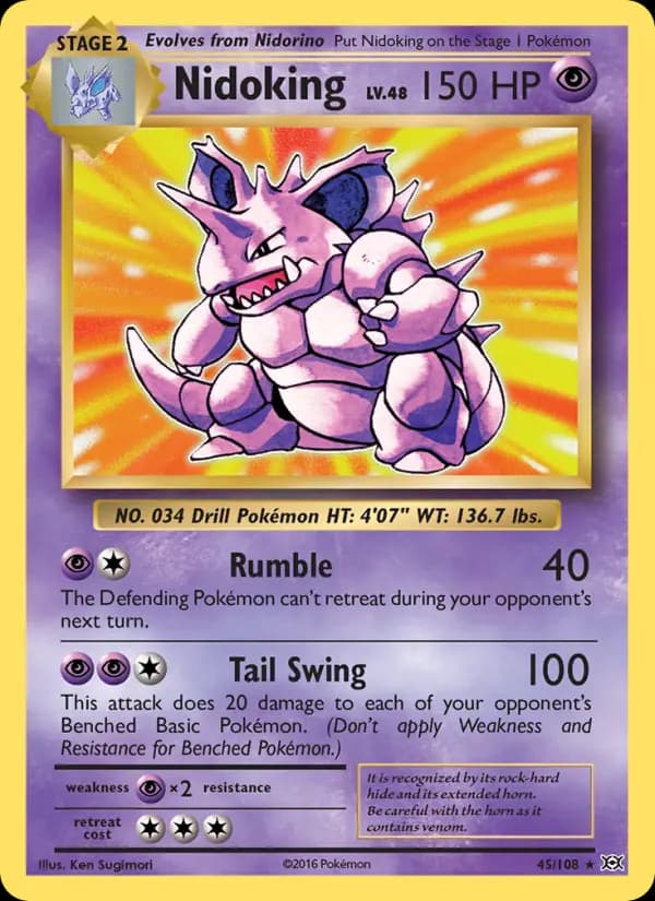 Nidoking #45 — Evolutions