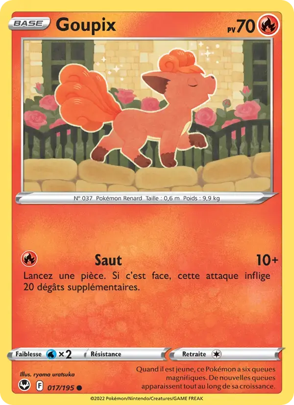 Carte Pokémon Goupix #017 — Tempête Argentée
