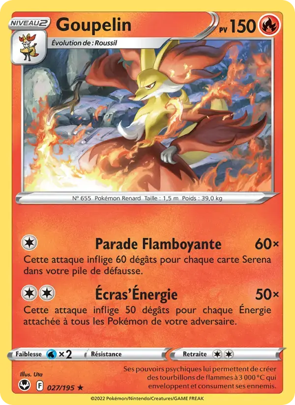Carte Pokémon Goupelin #027 — Tempête Argentée