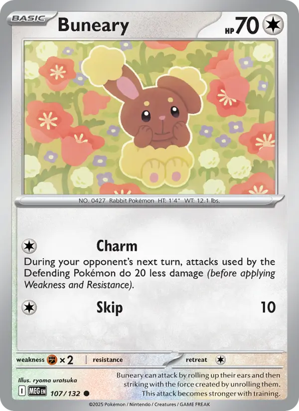 Carte Pokémon Laporeille #107 — Méga-Évolution