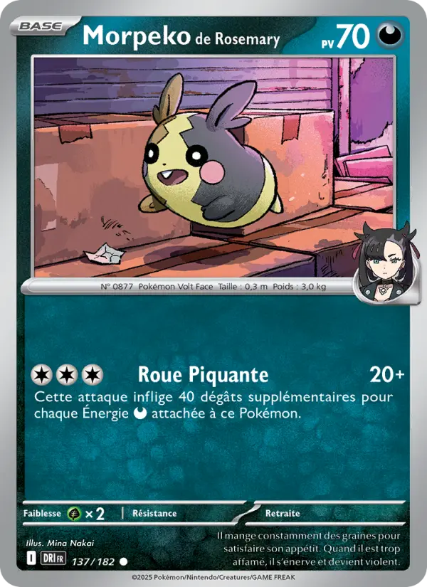 Carte Pokémon Morpeko de Rosemary #137 — Rivalités Destinées