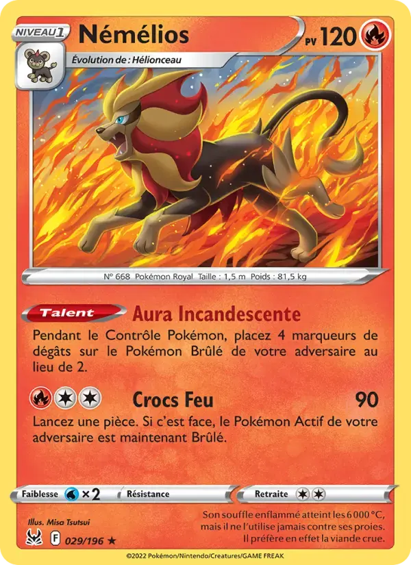 Carte Pokémon Némélios #029 — Origine Perdue