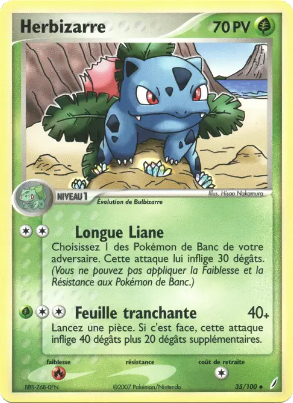 Carte Pokémon Herbizarre #35 — Gardiens de Cristal