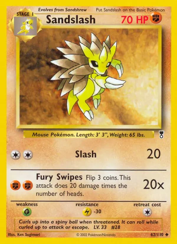 Sandslash #62 — Legendary Collection