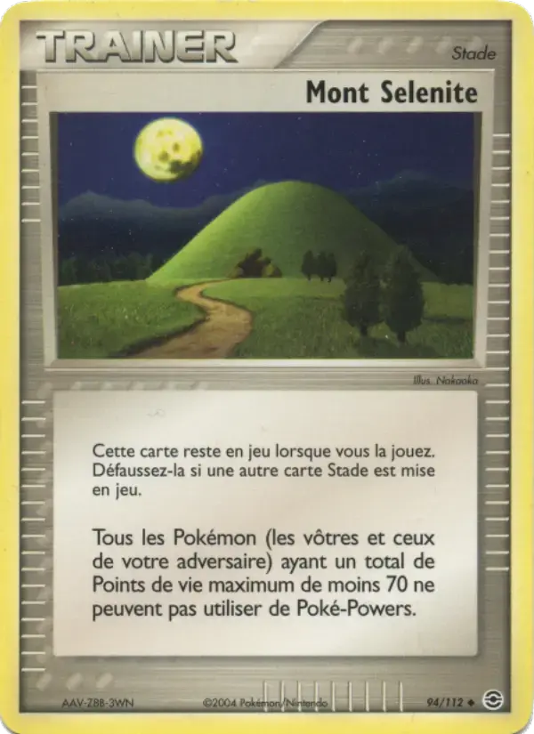 Carte Pokémon Mont Selenite #94 — Rouge Feu & Vert Feuille
