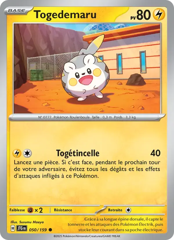 Carte Pokémon Togedemaru #050 — Aventures Ensemble
