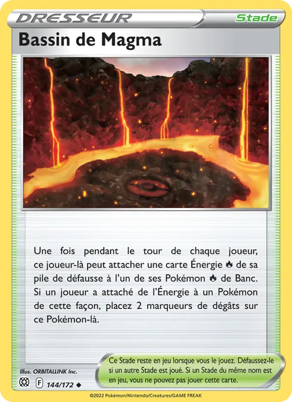 Carte Pokémon Bassin de Magma #144 — Stars Étincelantes