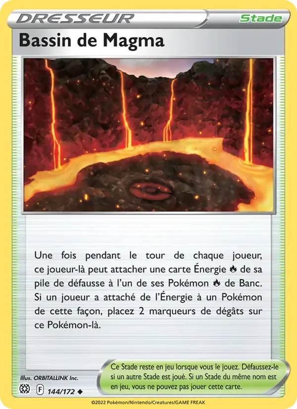 Carte Pokémon Bassin de Magma #144 — Stars Étincelantes