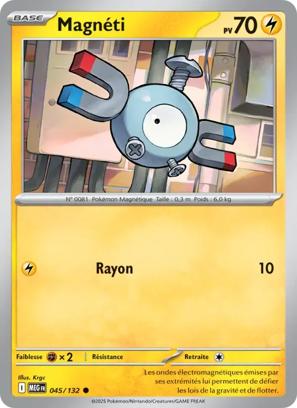 Carte Pokémon Magnéti #045 — Méga-Évolution