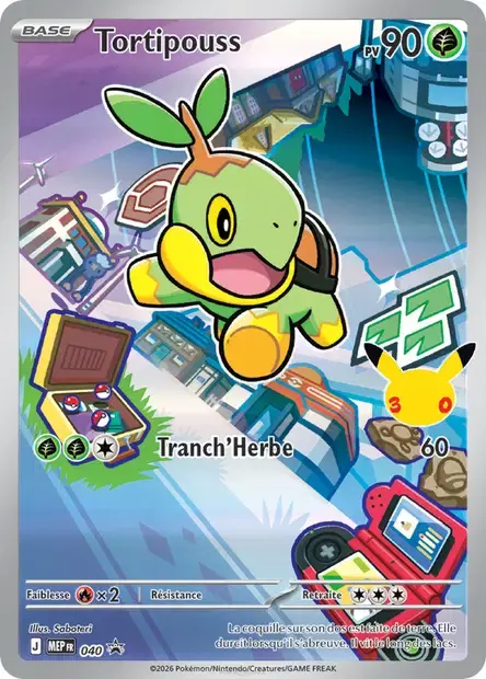 Carte Pokémon Tortipouss #040 — Promos Méga-Évolution