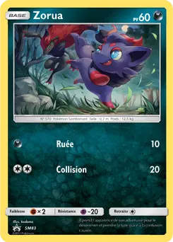 Carte Pokémon Zorua #SM83 — Promos Soleil et Lune
