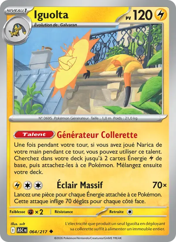 Carte Pokémon Iguolta #064 — Héros Transcendants