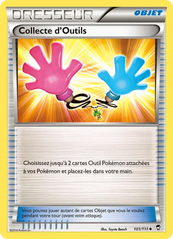 Carte Pokémon Collecte d'Outils #101 — Poings Furieux