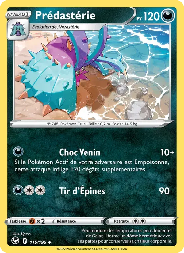 Carte Pokémon Prédastérie #115 — Tempête Argentée