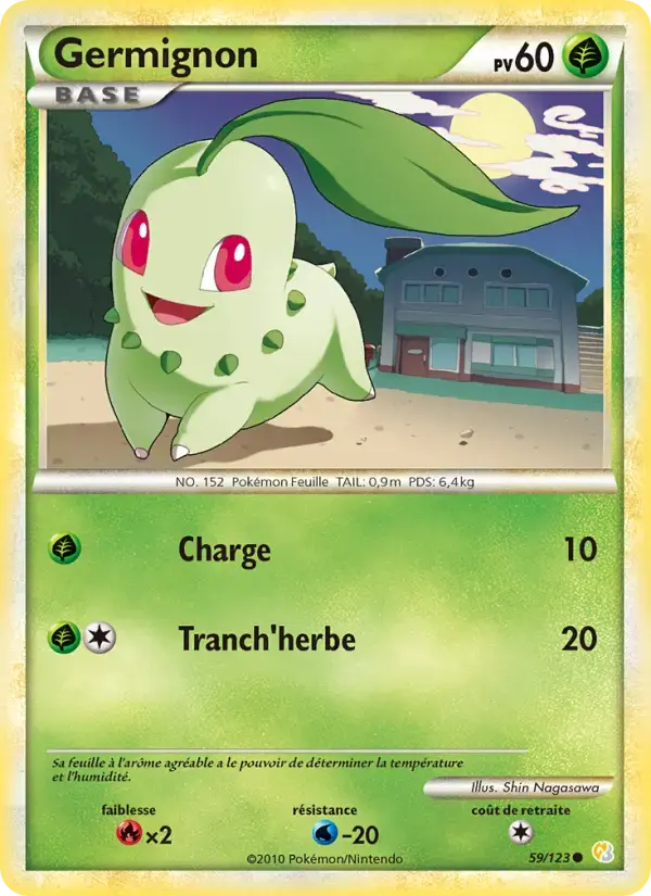 Carte Pokémon Germignon #59 — HeartGold SoulSilver