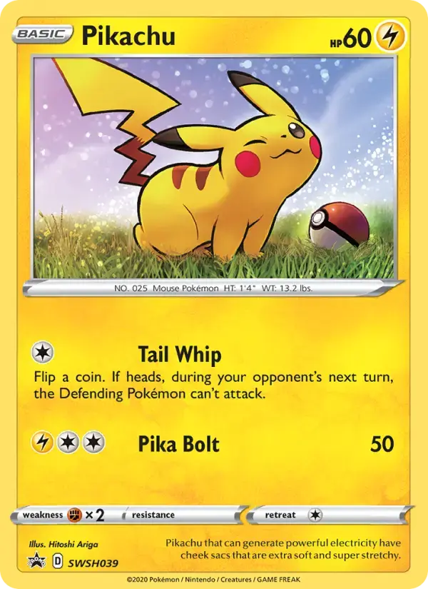 Pikachu #SWSH039 — Sword & Shield Promos