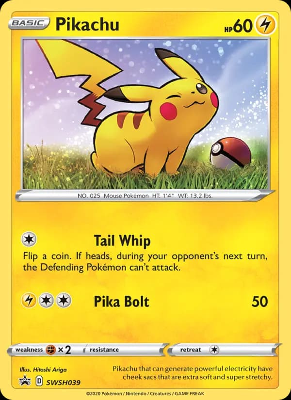 Pikachu #SWSH039 — Sword & Shield Promos