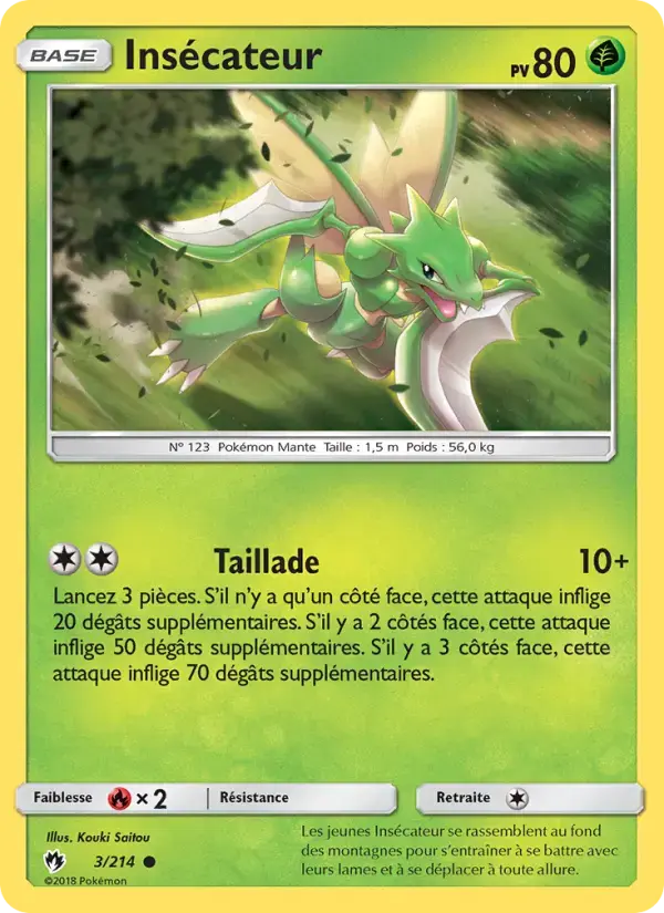 Carte Pokémon Insécateur #3 — Tonnerre Perdu