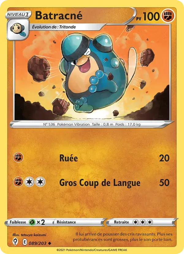 Carte Pokémon Batracné #89 — Évolution Céleste