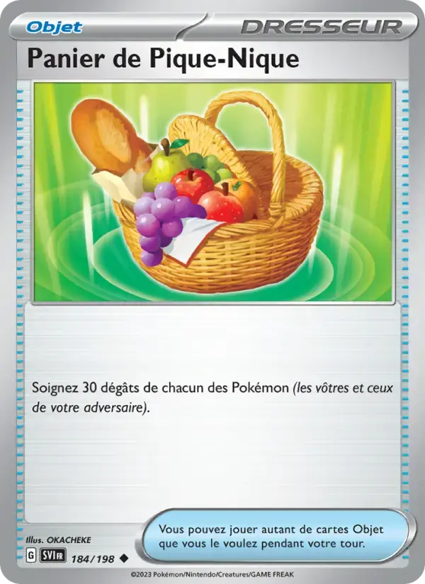 Carte Pokémon Panier de Pique-Nique #184 — Écarlate et Violet
