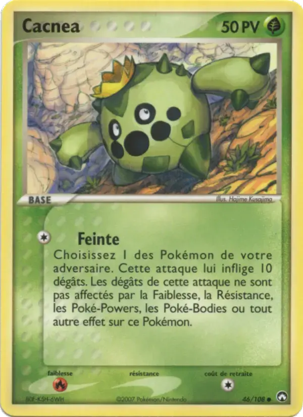 Carte Pokémon Cacnea #46 — Gardiens du Pouvoir