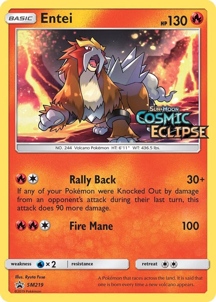 Entei #SM219 — Sun & Moon Promos