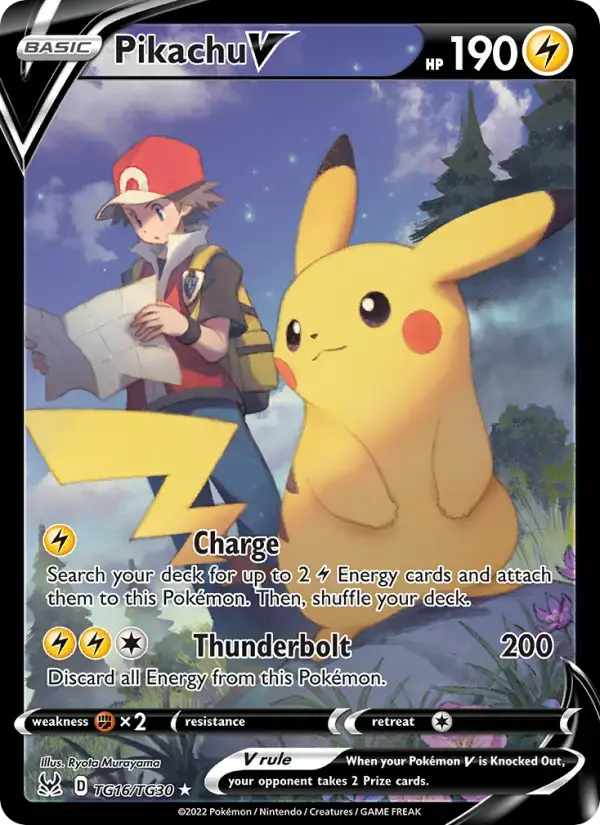 Pikachu V #TG16 — Lost Origin