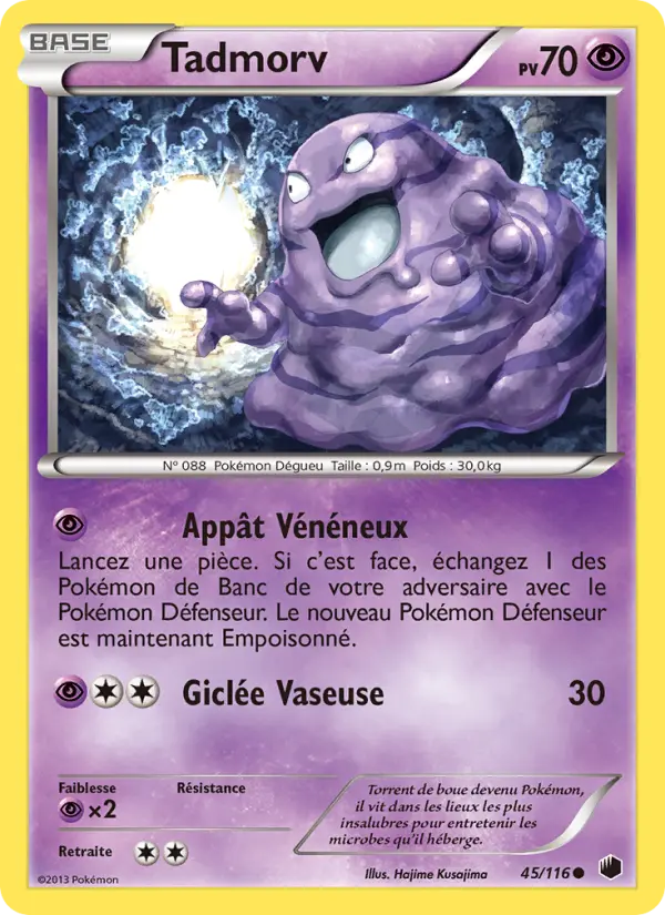 Carte Pokémon Tadmorv #45 — Glaciation Plasma