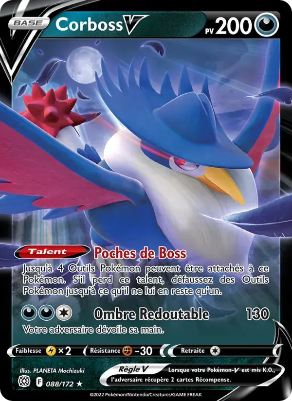 Carte Pokémon Corboss V #088 — Stars Étincelantes