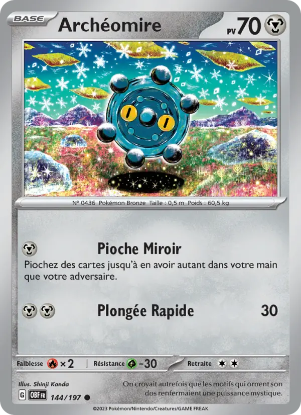 Carte Pokémon Archéomire #144 — Flammes Obsidiennes