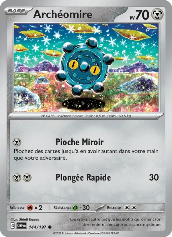 Carte Pokémon Archéomire #144 — Flammes Obsidiennes