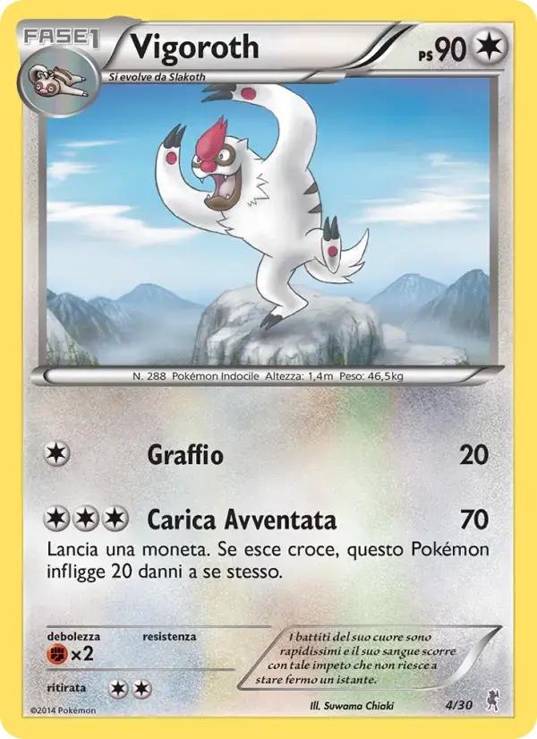 Carte Pokémon Vigoroth #4 — Kit du Dresseur XY (Scalproie)