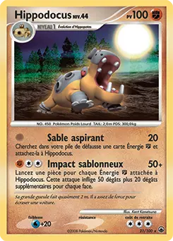 Carte Pokémon Hippodocus #21 — Aube Majestueuse