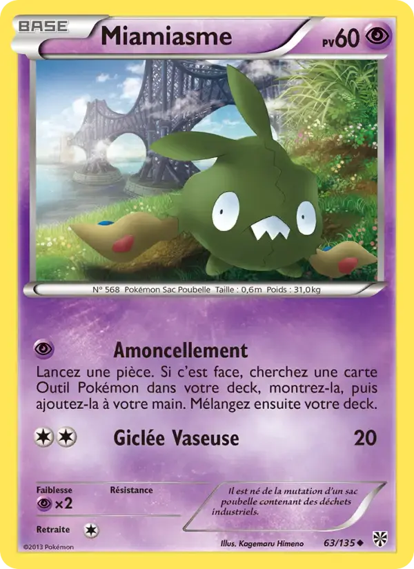 Carte Pokémon Miamiasme #63 — Tempête Plasma