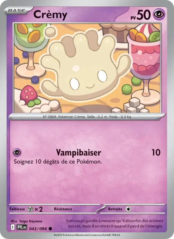 Carte Pokémon Crèmy #043 — Flammes Fantasmagoriques