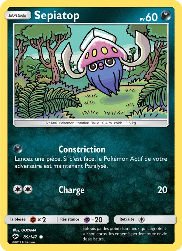 Carte Pokémon Sepiatop #89 — Ombres Ardentes