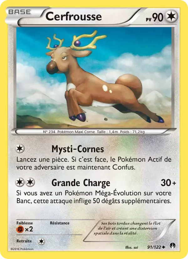 Carte Pokémon Cerfrousse #91 — Rupture Turbo