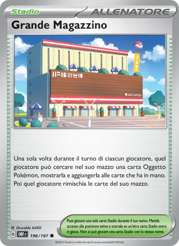 Carte Pokémon Centre Commercial #196 — Flammes Obsidiennes