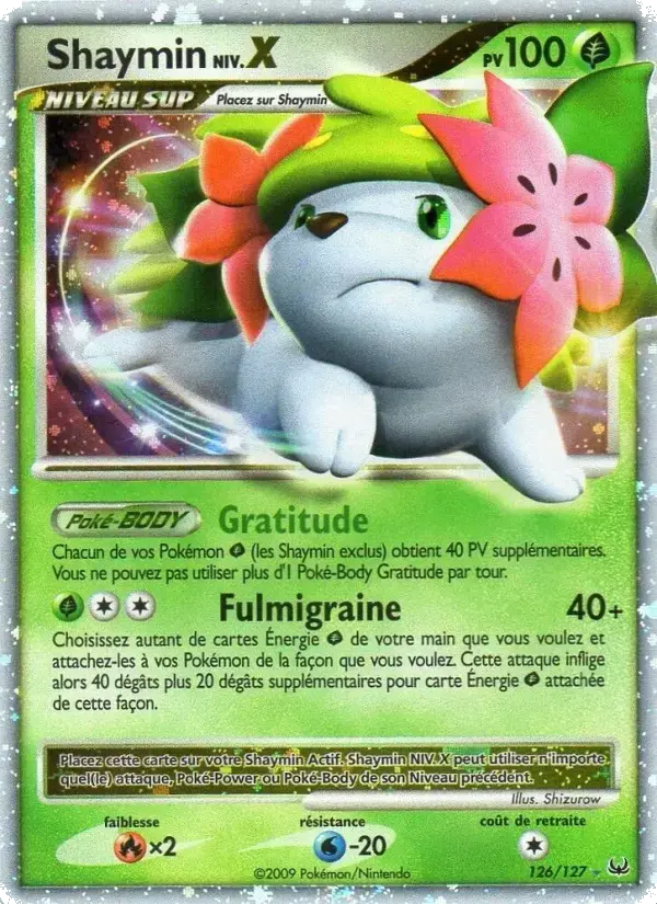 Carte Pokémon Shaymin #126 — Platine