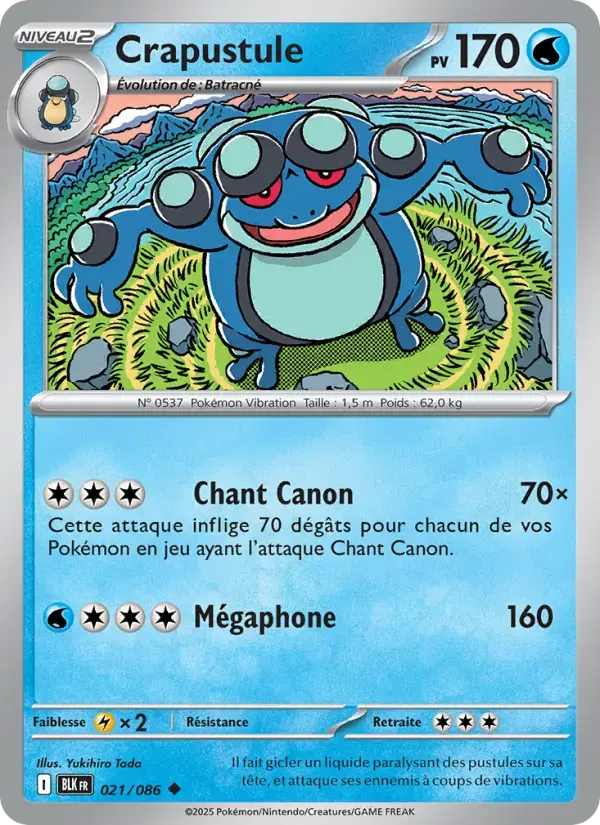 Carte Pokémon Crapustule #021 — Foudre Noire