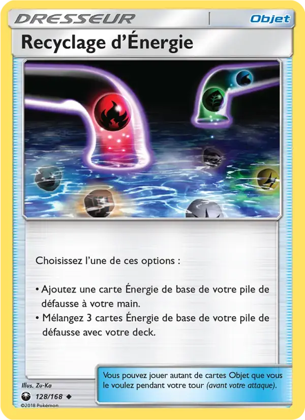 Carte Pokémon Recyclage d’Énergie #128 — Tempête Céleste