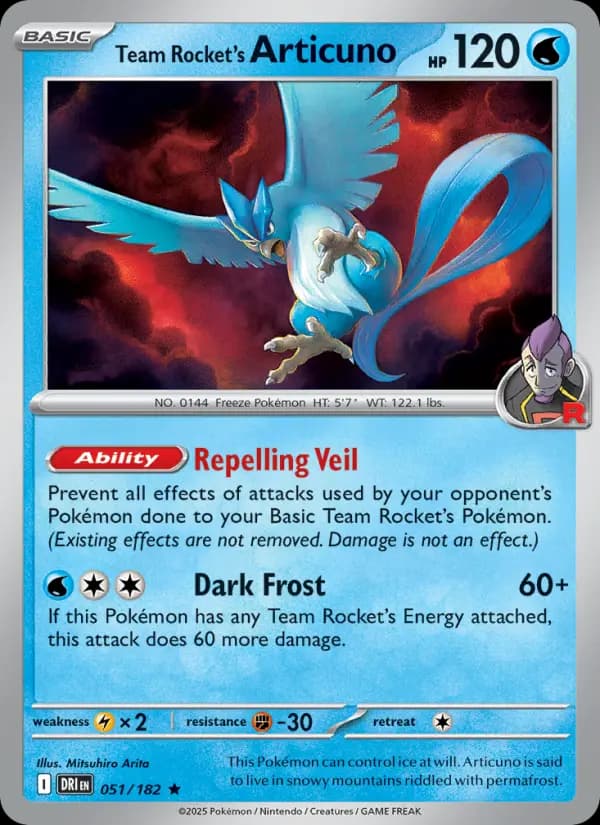 Team Rocket's Articuno #051 — Destined Rivals