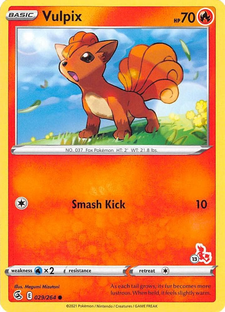 Vulpix #029 Stamp V2 — Fusion Strike