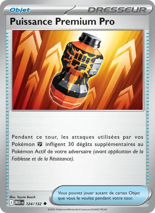 Carte Pokémon Puissance Premium Pro #124 — Méga-Évolution
