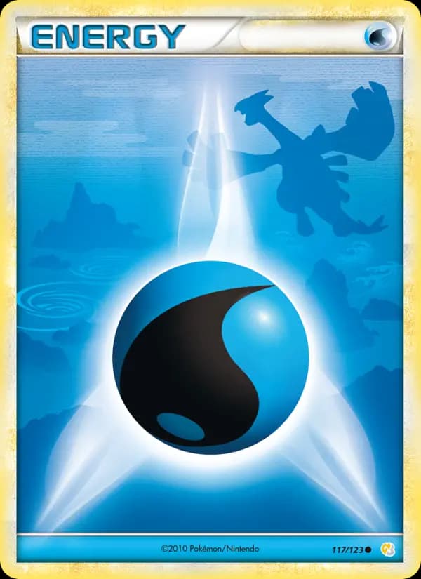 Carte Pokémon Énergie Eau #117 — HeartGold SoulSilver