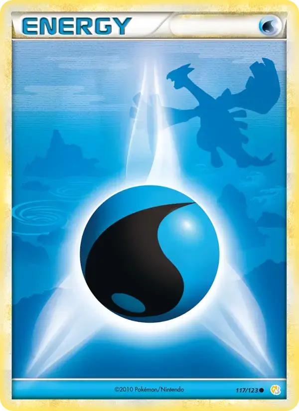 Carte Pokémon Énergie Eau #117 — HeartGold SoulSilver
