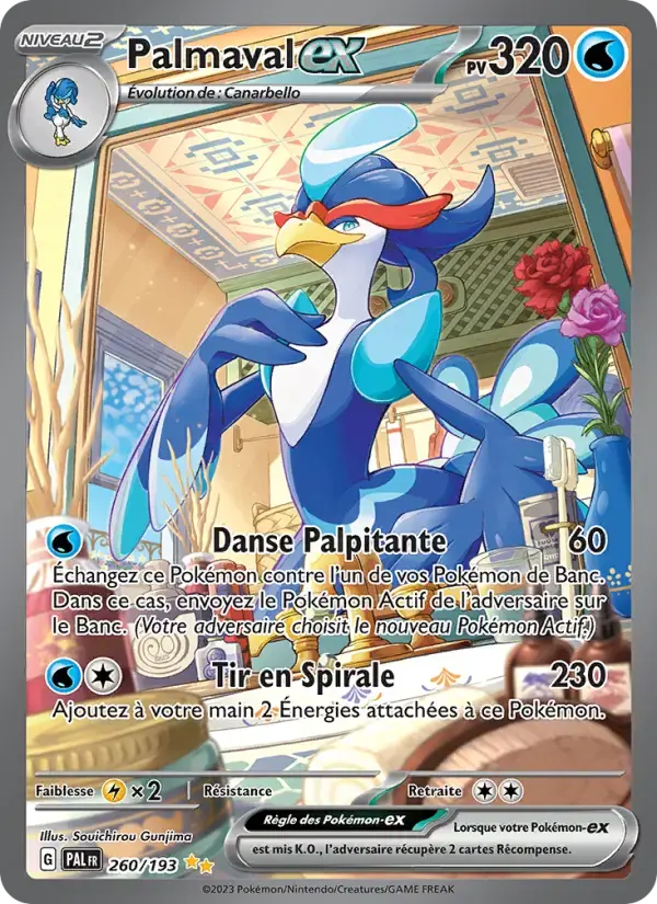Carte Pokémon Palmaval-ex #260 — Évolutions à Paldea