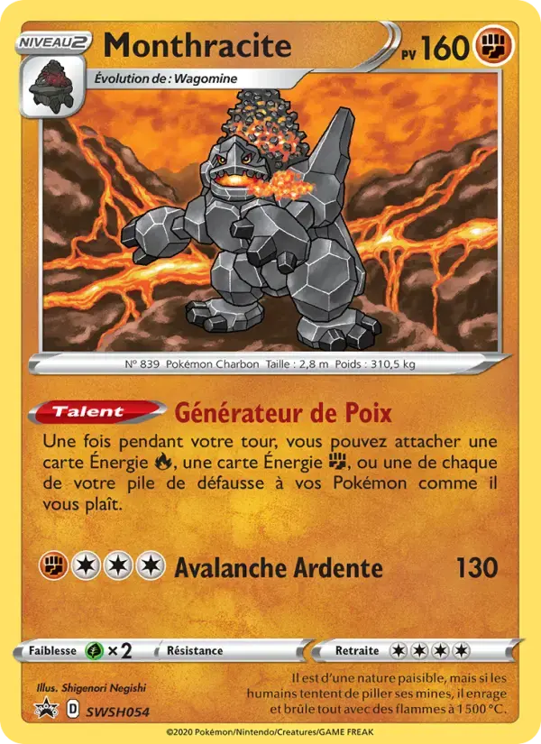 Carte Pokémon Monthracite #SWSH054 — Promos Épée et Bouclier