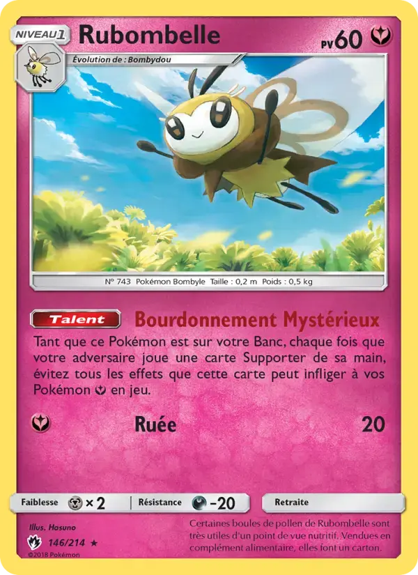 Carte Pokémon Rubombelle #146 — Tonnerre Perdu