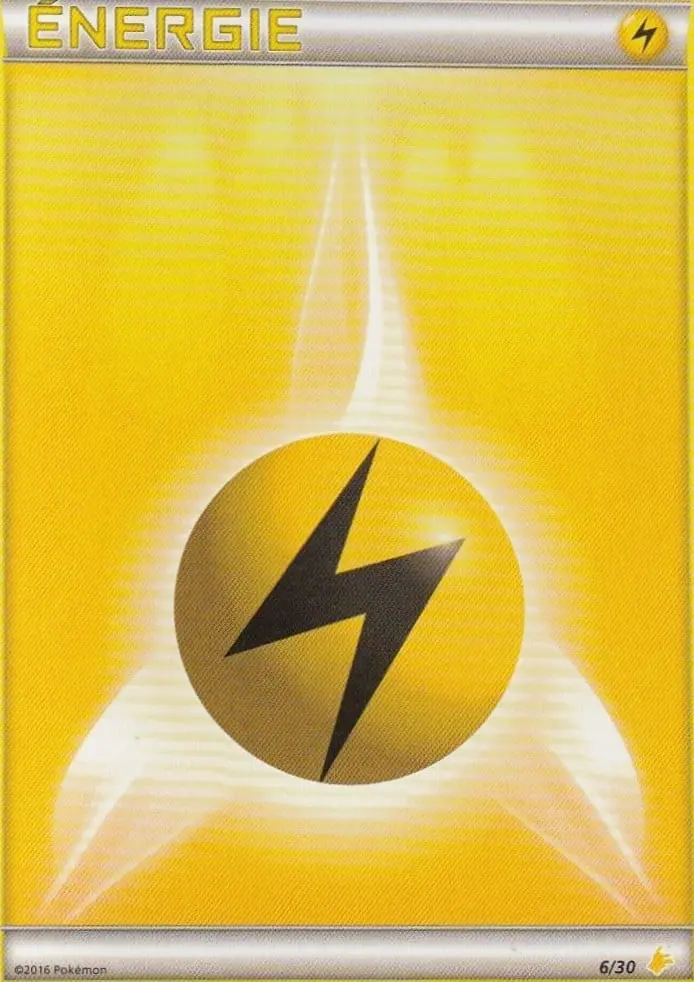 Carte Pokémon Énergie Électrique #6 — Kit du Dresseur XY (Pikachu Catcheur)